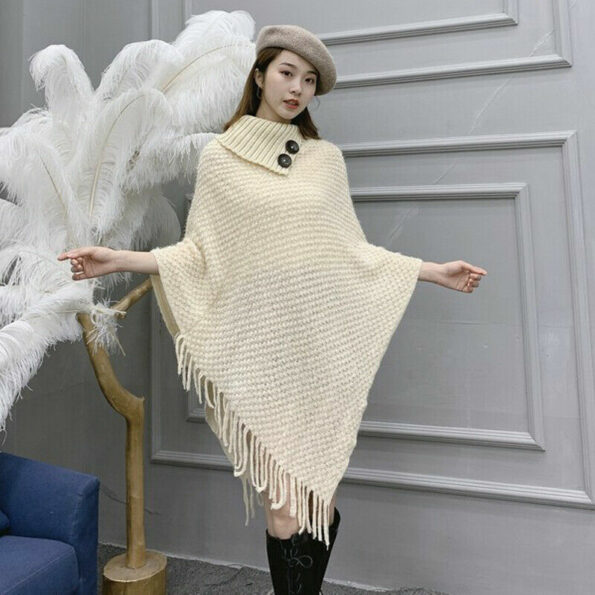 Women Cape Knitted Poncho in Pakistan
