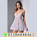 White Mesh Nightdress In Pakistan